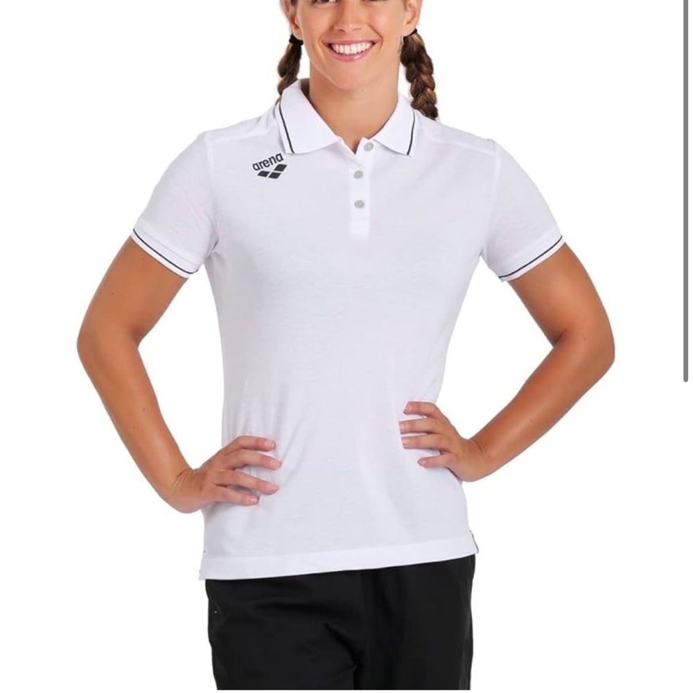 ARENA Unisex Team Solid Polo Shirt Short Sleeve Cotton Active Tee Regular Fit M